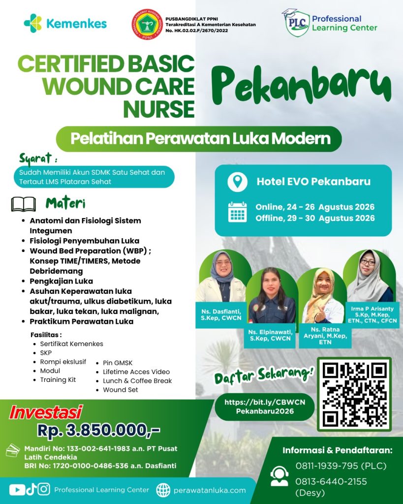 Pelatihan Perawatan Luka Modern Pekanbaru PLC
